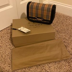 Burberry 1983 check chain link shoulder bag